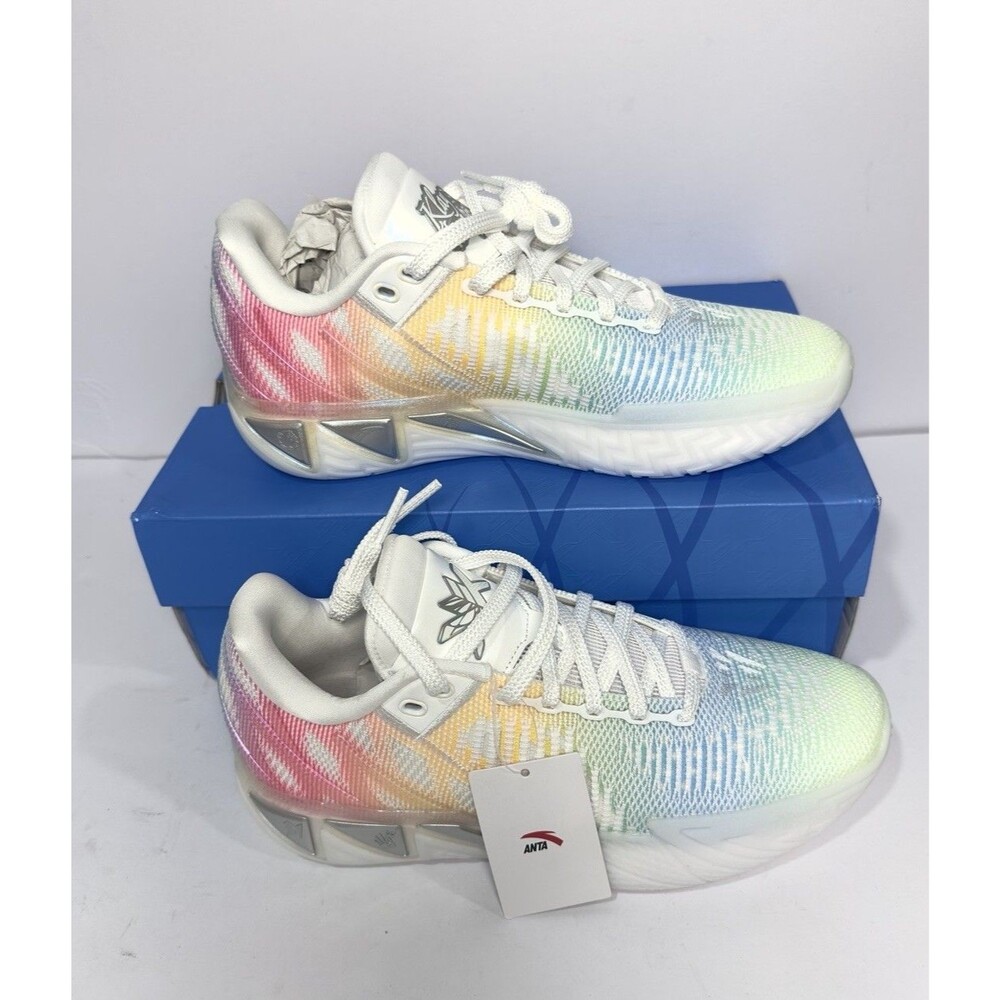 Anta Klay Thompson KT11 Still Klay Rainbow Basketball Shoes Men’s Size 8 New